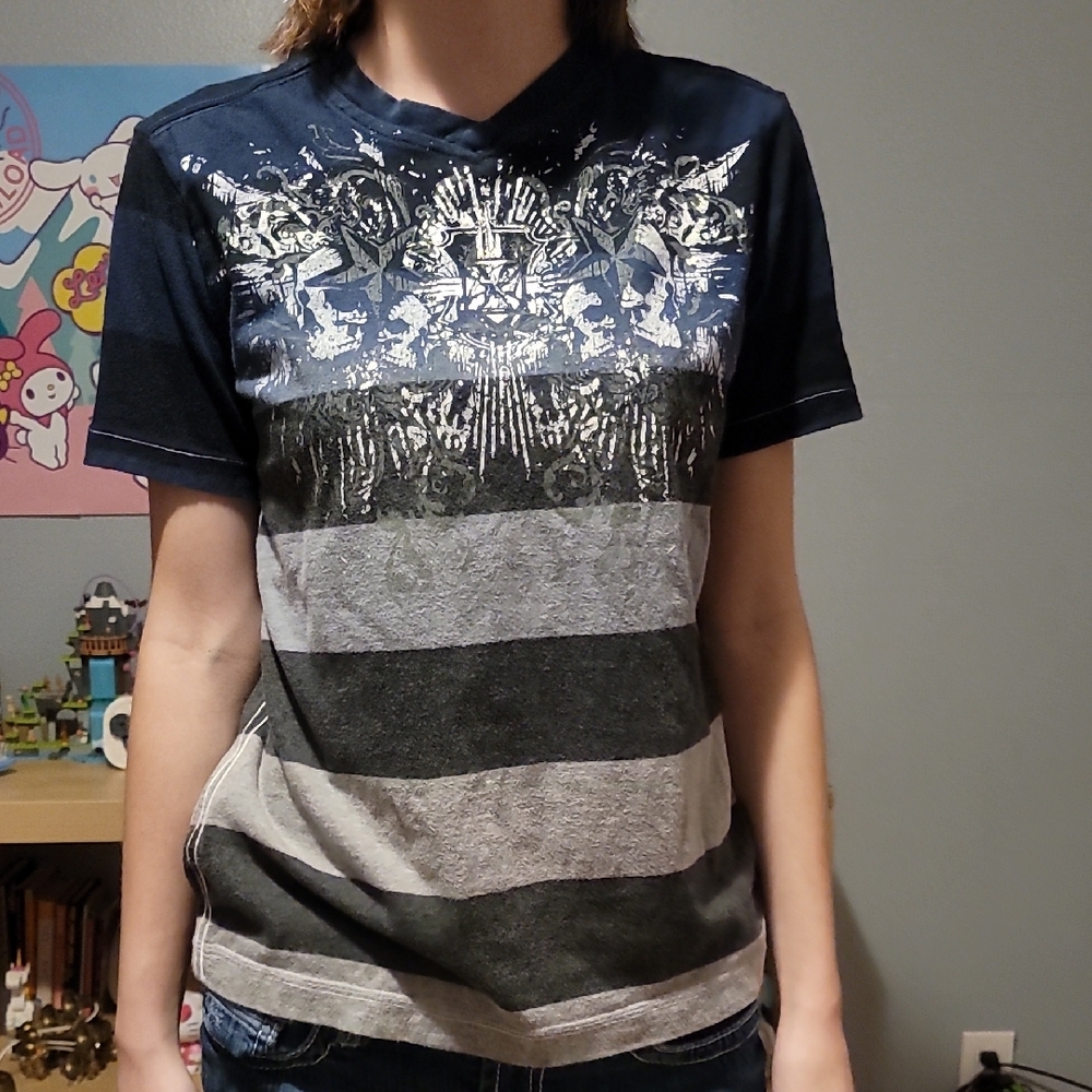 Graphic Striped T-Shirt
